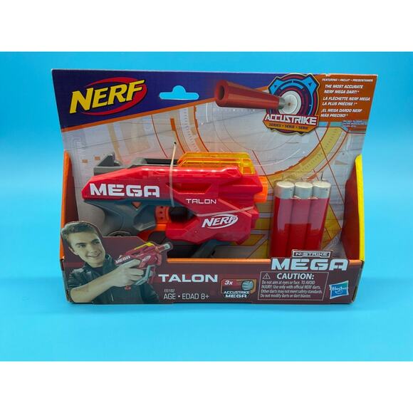 Nerf Mega N-Strike Talon Blaster 3x AccuStrike Mega - New Sealed Package Hasbro - Picture 1 of 5